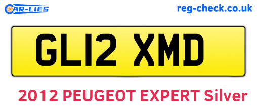 GL12XMD are the vehicle registration plates.