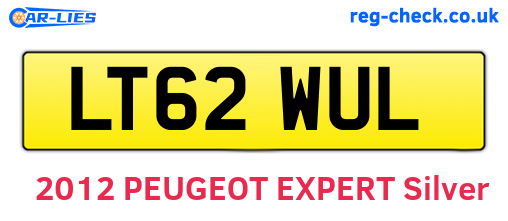 LT62WUL are the vehicle registration plates.