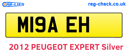 M19AEH are the vehicle registration plates.