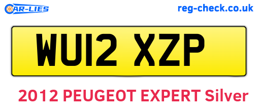 WU12XZP are the vehicle registration plates.