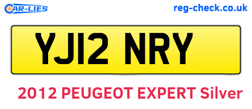 YJ12NRY are the vehicle registration plates.