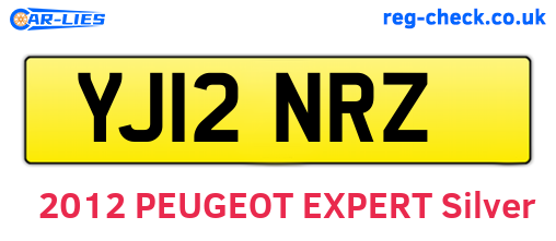 YJ12NRZ are the vehicle registration plates.