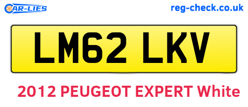 LM62LKV are the vehicle registration plates.
