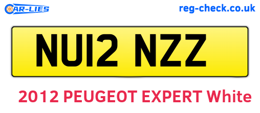 NU12NZZ are the vehicle registration plates.