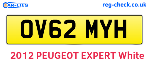 OV62MYH are the vehicle registration plates.
