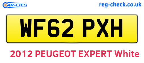 WF62PXH are the vehicle registration plates.
