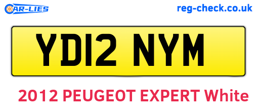 YD12NYM are the vehicle registration plates.