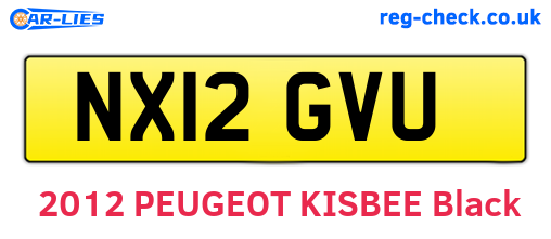 NX12GVU are the vehicle registration plates.