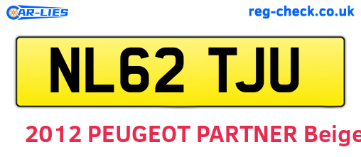 NL62TJU are the vehicle registration plates.