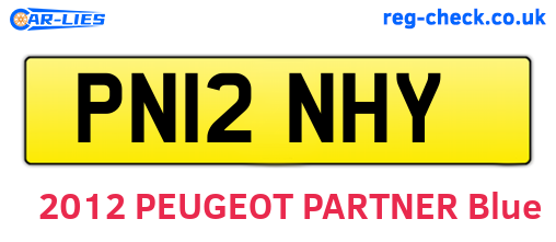 PN12NHY are the vehicle registration plates.