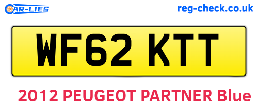 WF62KTT are the vehicle registration plates.