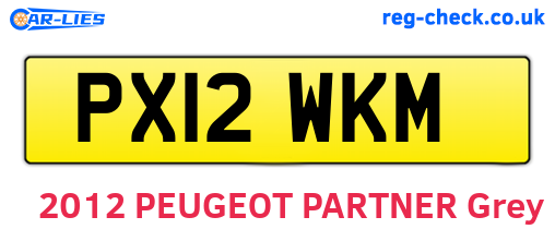 PX12WKM are the vehicle registration plates.