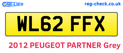 WL62FFX are the vehicle registration plates.