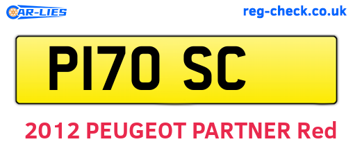 P17OSC are the vehicle registration plates.