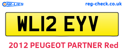 WL12EYV are the vehicle registration plates.