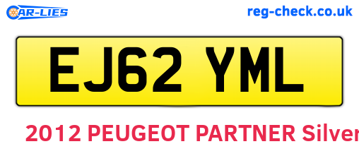EJ62YML are the vehicle registration plates.