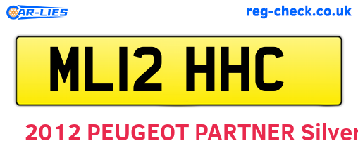 ML12HHC are the vehicle registration plates.