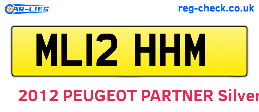 ML12HHM are the vehicle registration plates.