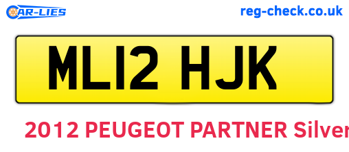 ML12HJK are the vehicle registration plates.