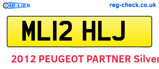 ML12HLJ are the vehicle registration plates.