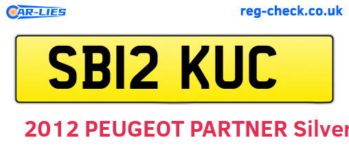 SB12KUC are the vehicle registration plates.