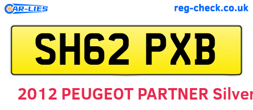 SH62PXB are the vehicle registration plates.