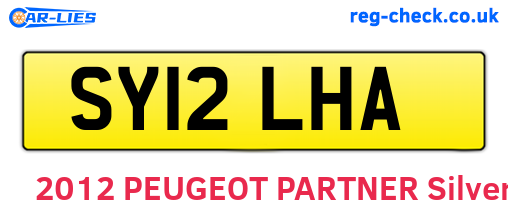 SY12LHA are the vehicle registration plates.