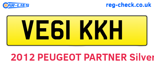 VE61KKH are the vehicle registration plates.