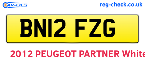 BN12FZG are the vehicle registration plates.