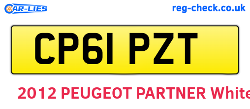 CP61PZT are the vehicle registration plates.