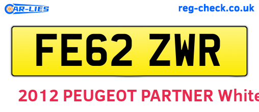 FE62ZWR are the vehicle registration plates.