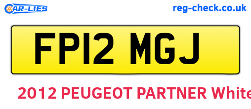 FP12MGJ are the vehicle registration plates.