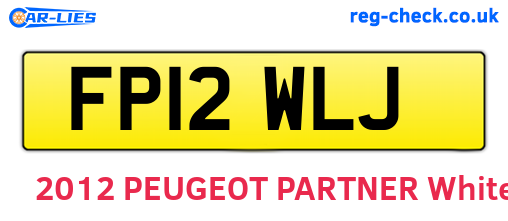 FP12WLJ are the vehicle registration plates.