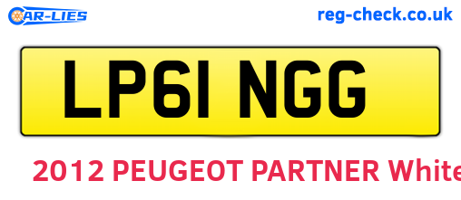 LP61NGG are the vehicle registration plates.