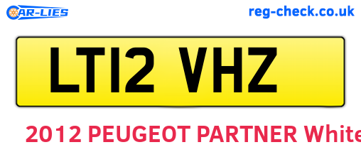 LT12VHZ are the vehicle registration plates.