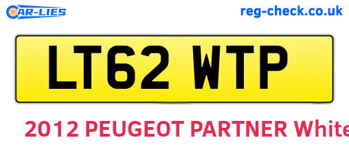 LT62WTP are the vehicle registration plates.