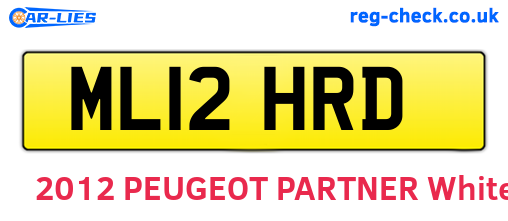 ML12HRD are the vehicle registration plates.