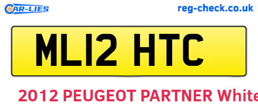 ML12HTC are the vehicle registration plates.