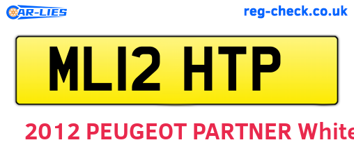 ML12HTP are the vehicle registration plates.