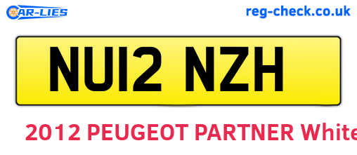 NU12NZH are the vehicle registration plates.