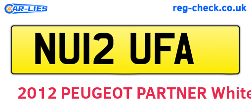 NU12UFA are the vehicle registration plates.