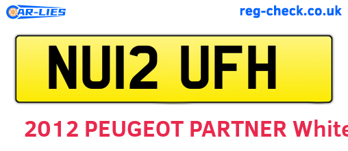 NU12UFH are the vehicle registration plates.