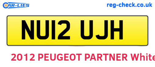 NU12UJH are the vehicle registration plates.