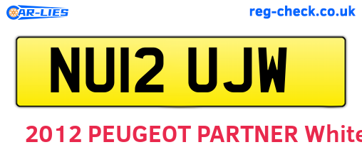 NU12UJW are the vehicle registration plates.