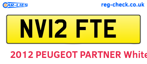 NV12FTE are the vehicle registration plates.