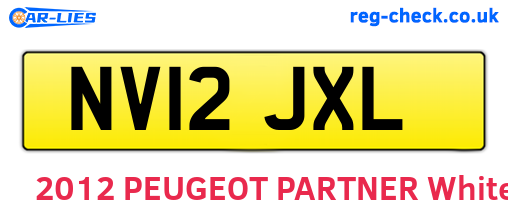 NV12JXL are the vehicle registration plates.