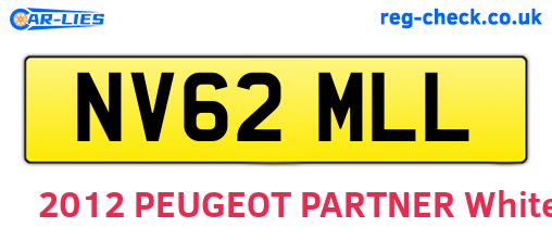 NV62MLL are the vehicle registration plates.