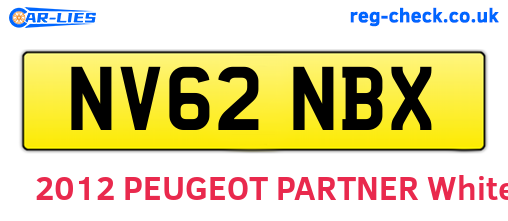 NV62NBX are the vehicle registration plates.