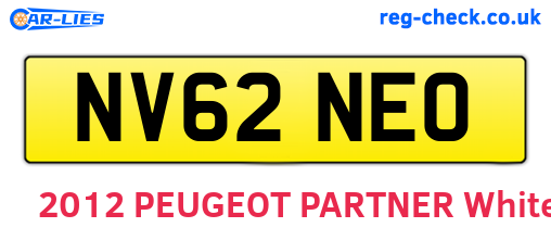 NV62NEO are the vehicle registration plates.