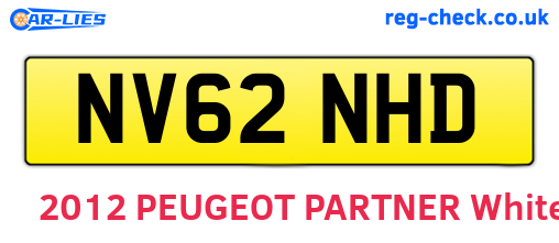 NV62NHD are the vehicle registration plates.